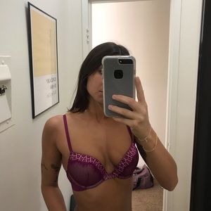 Adore me lace bra! Adds 2 cup sizes. Size 34 a